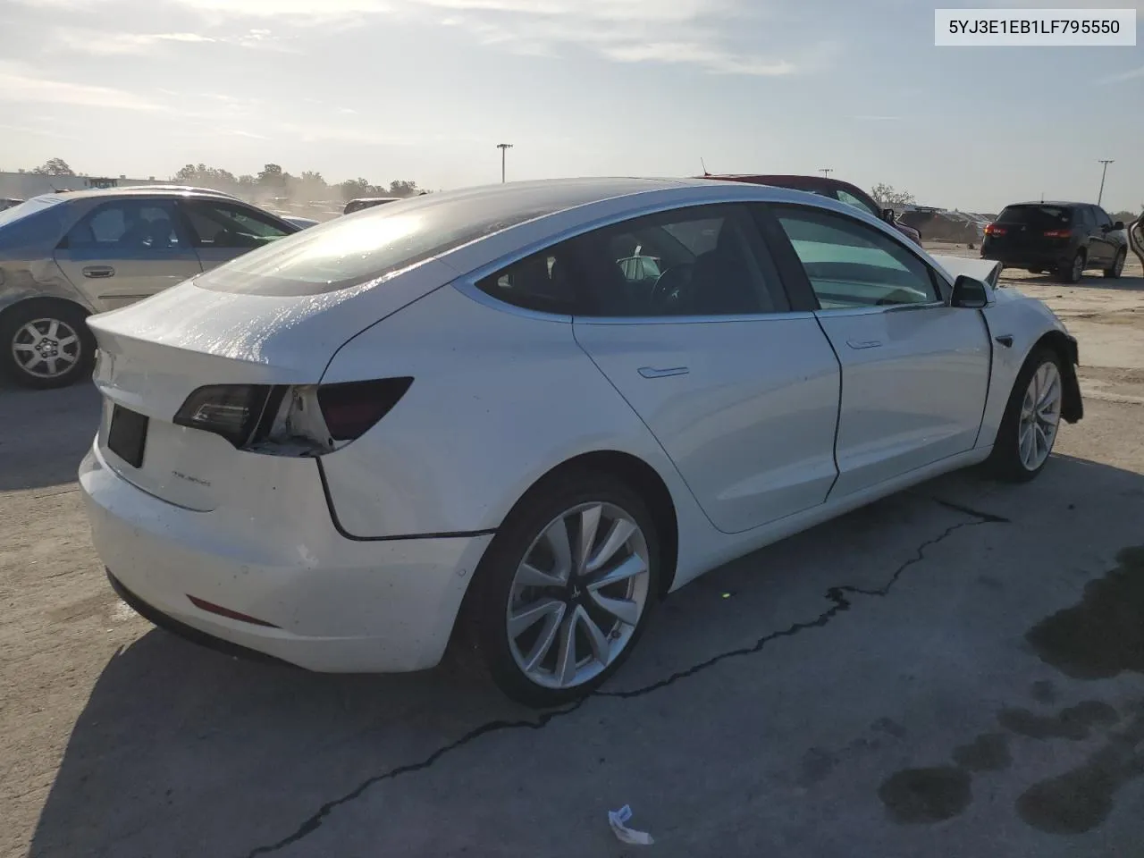 2020 Tesla Model 3 VIN: 5YJ3E1EB1LF795550 Lot: 78991804