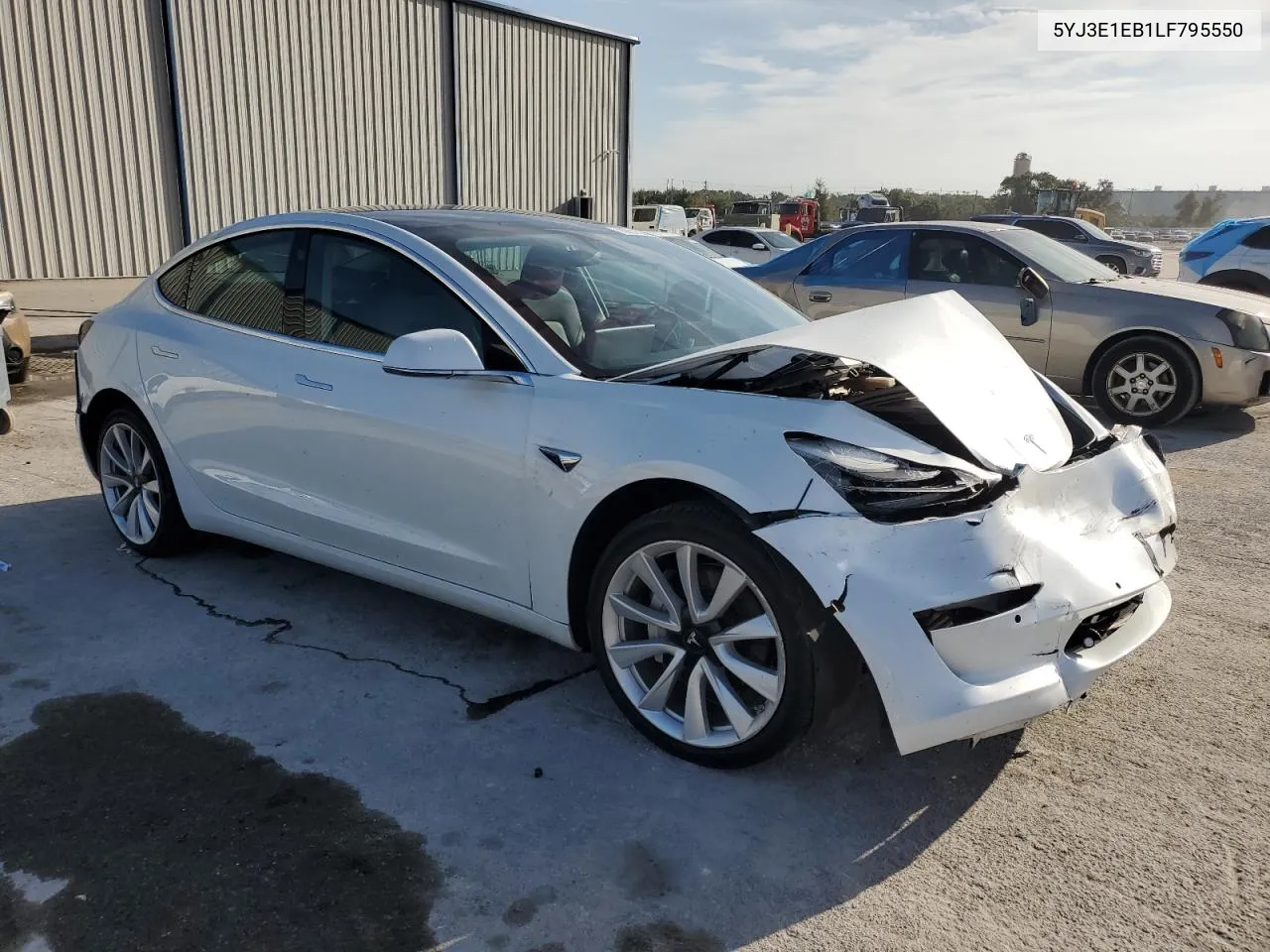 2020 Tesla Model 3 VIN: 5YJ3E1EB1LF795550 Lot: 78991804