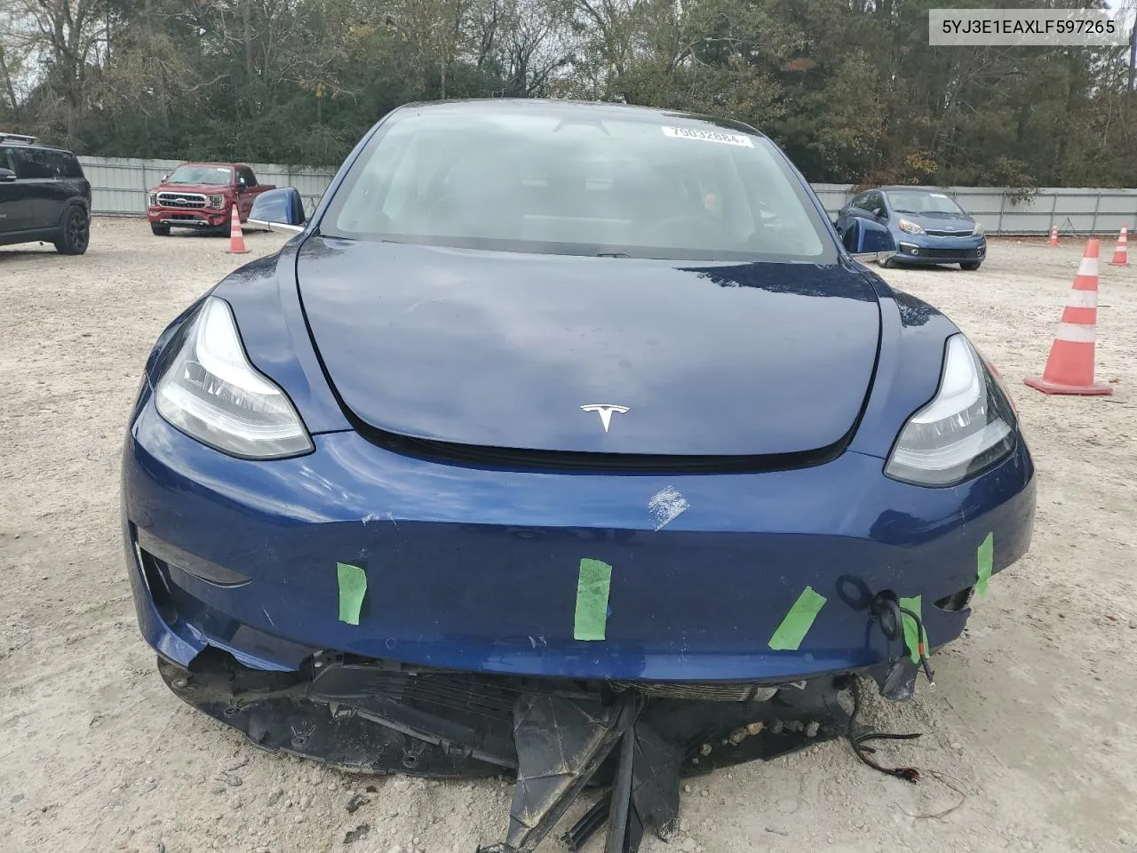 2020 Tesla Model 3 VIN: 5YJ3E1EAXLF597265 Lot: 79032884