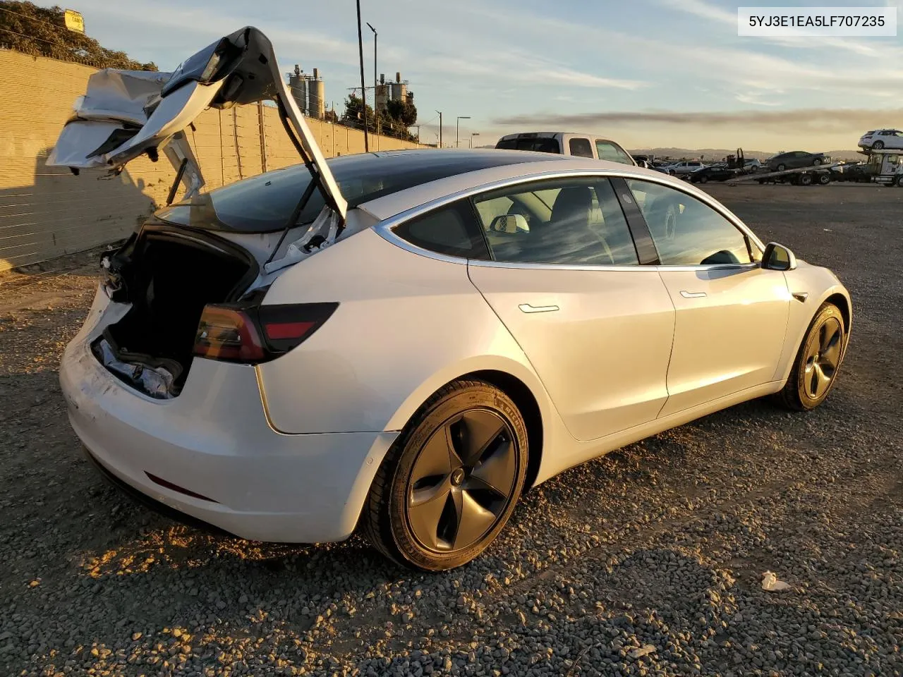 2020 Tesla Model 3 VIN: 5YJ3E1EA5LF707235 Lot: 79211984