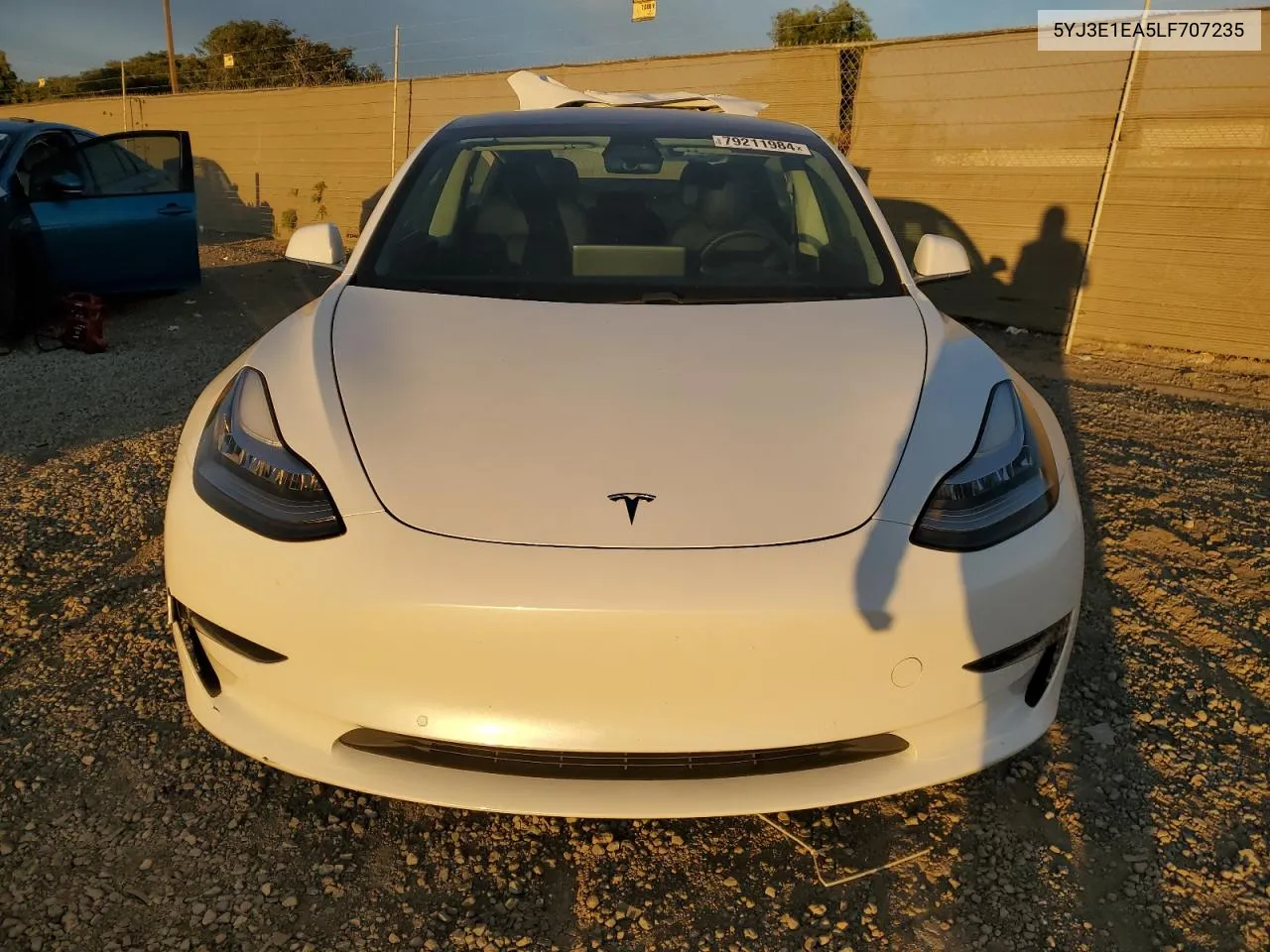 2020 Tesla Model 3 VIN: 5YJ3E1EA5LF707235 Lot: 79211984