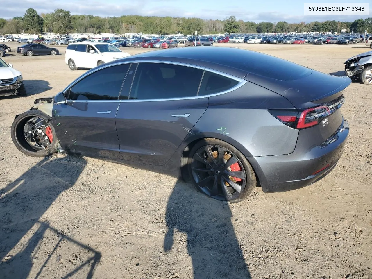 2020 Tesla Model 3 VIN: 5YJ3E1EC3LF713343 Lot: 79251384