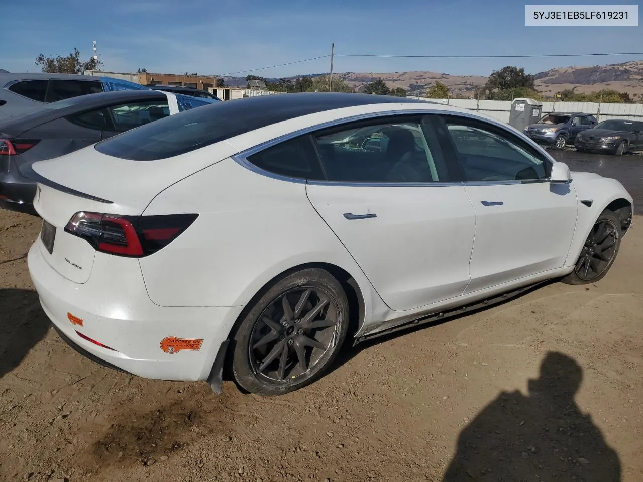 5YJ3E1EB5LF619231 2020 Tesla Model 3