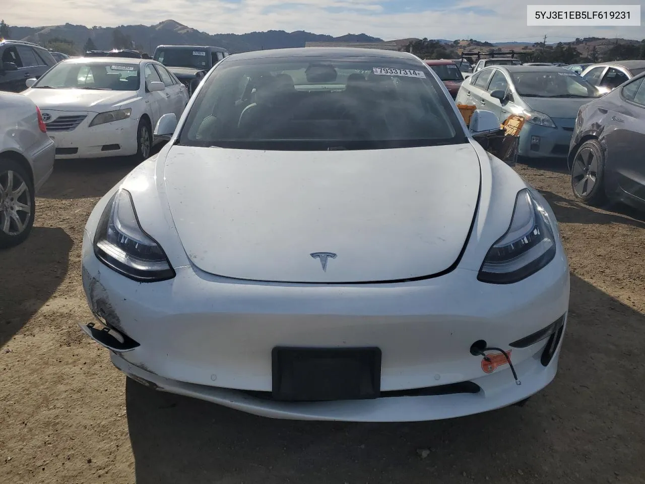 5YJ3E1EB5LF619231 2020 Tesla Model 3