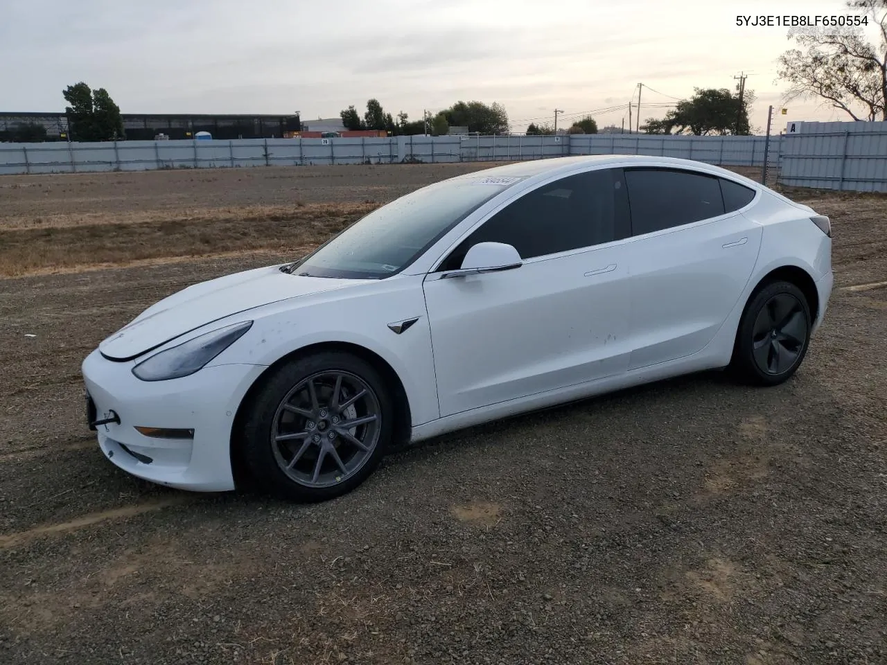 2020 Tesla Model 3 VIN: 5YJ3E1EB8LF650554 Lot: 79345544