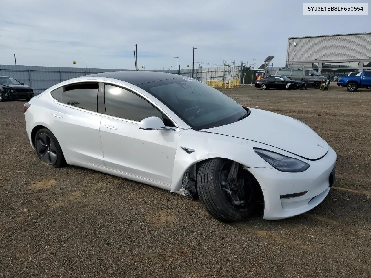 2020 Tesla Model 3 VIN: 5YJ3E1EB8LF650554 Lot: 79345544