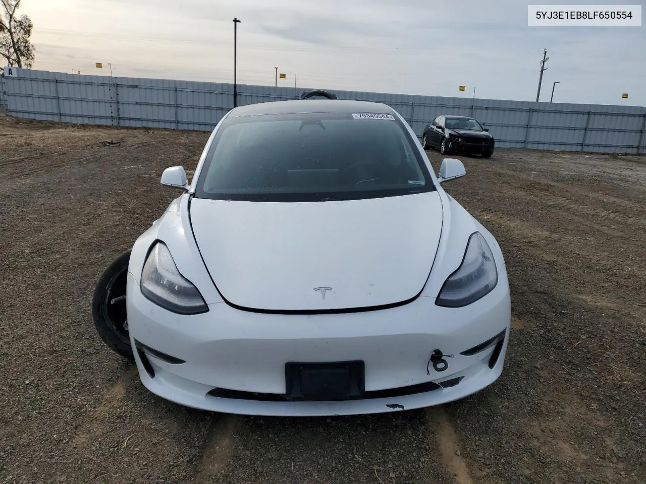 2020 Tesla Model 3 VIN: 5YJ3E1EB8LF650554 Lot: 79345544