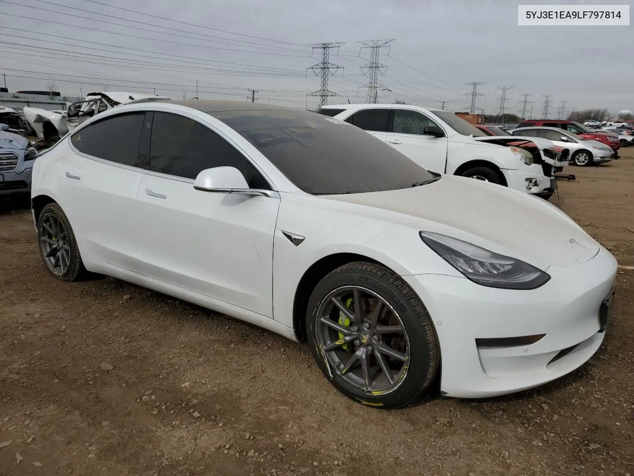 2020 Tesla Model 3 VIN: 5YJ3E1EA9LF797814 Lot: 79522334