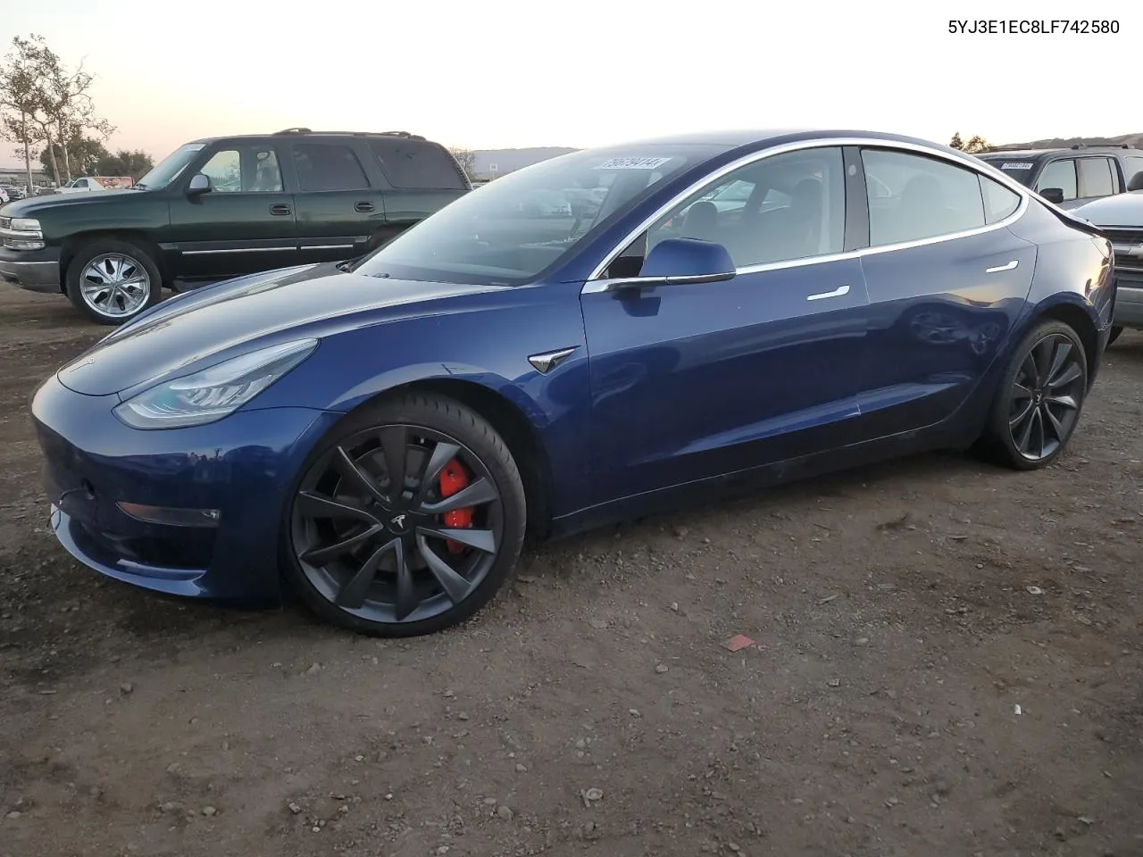 2020 Tesla Model 3 VIN: 5YJ3E1EC8LF742580 Lot: 79679414