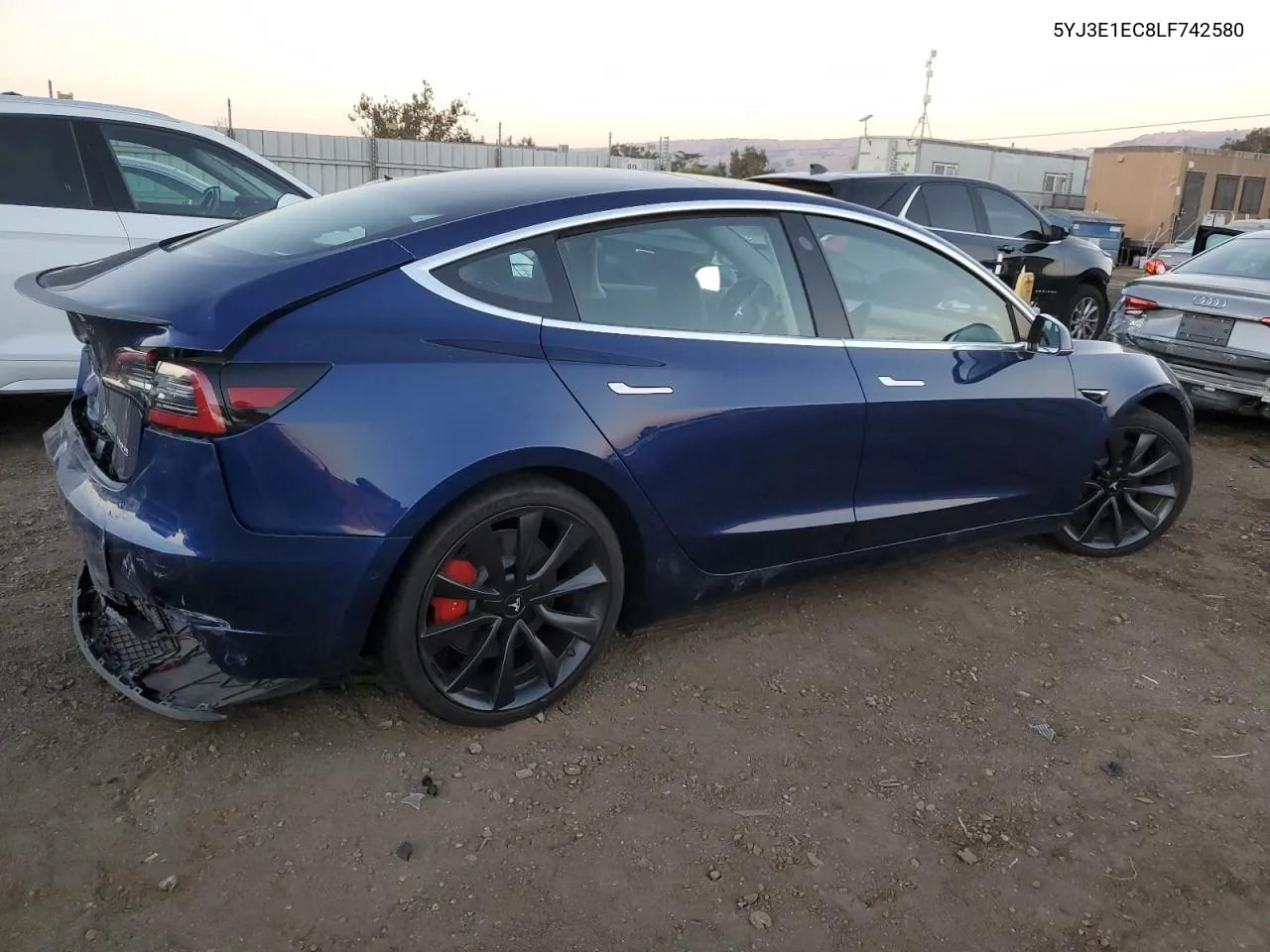 2020 Tesla Model 3 VIN: 5YJ3E1EC8LF742580 Lot: 79679414