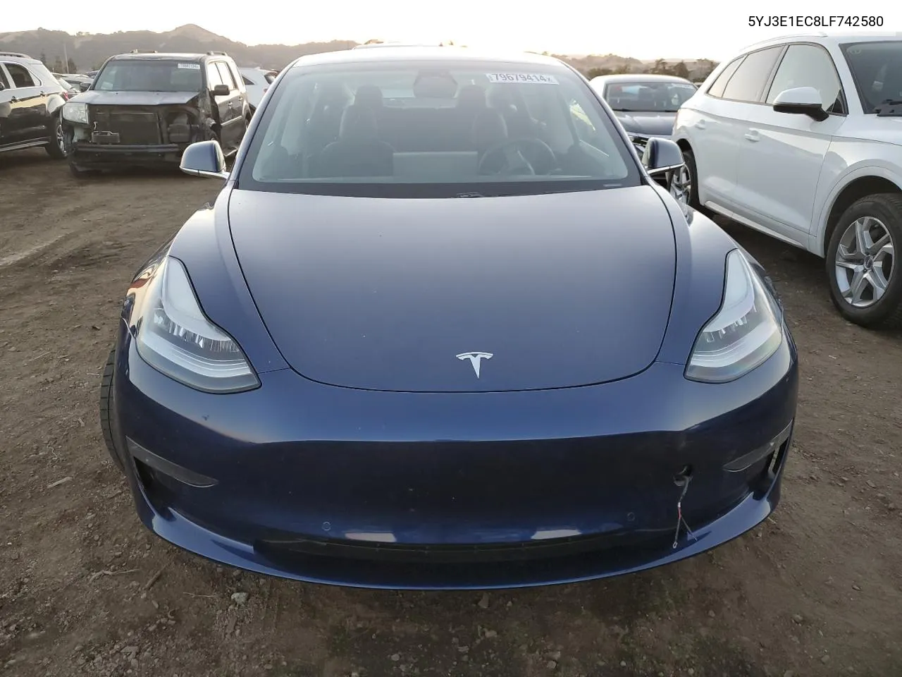 2020 Tesla Model 3 VIN: 5YJ3E1EC8LF742580 Lot: 79679414