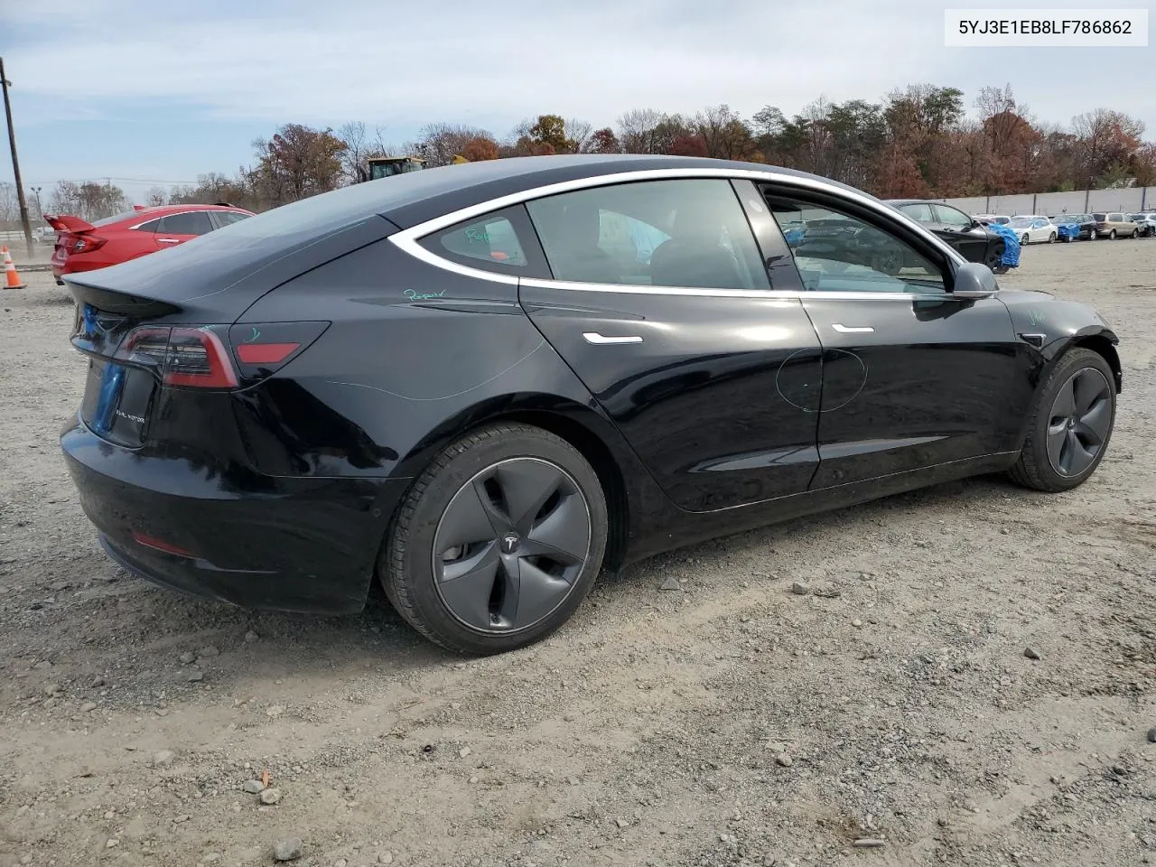 2020 Tesla Model 3 VIN: 5YJ3E1EB8LF786862 Lot: 80518284