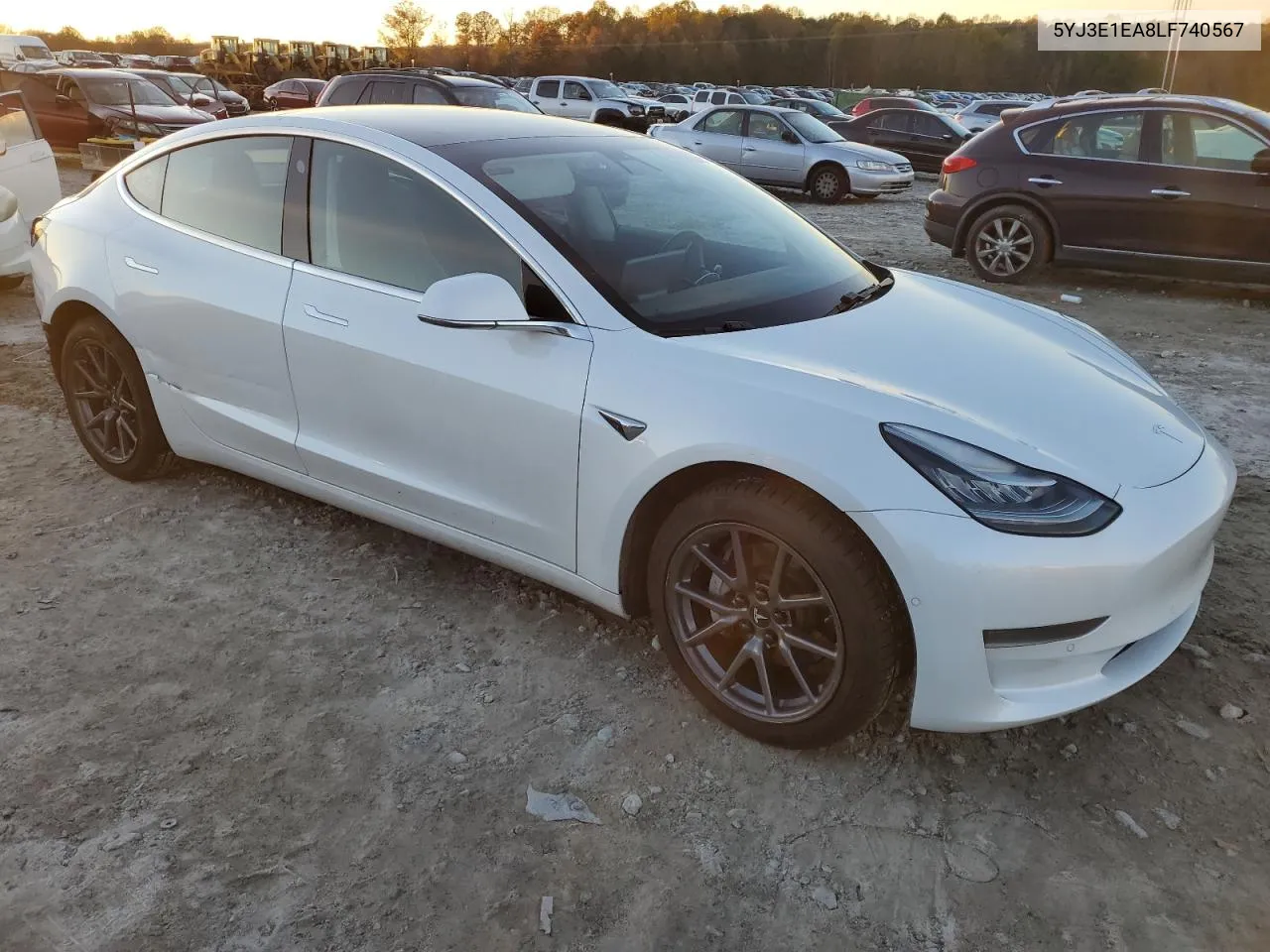 2020 Tesla Model 3 VIN: 5YJ3E1EA8LF740567 Lot: 80578534