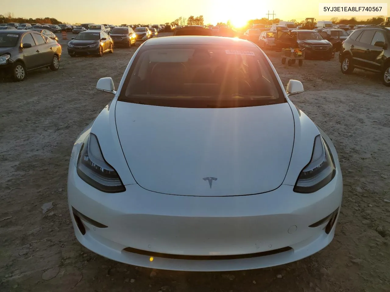 2020 Tesla Model 3 VIN: 5YJ3E1EA8LF740567 Lot: 80578534