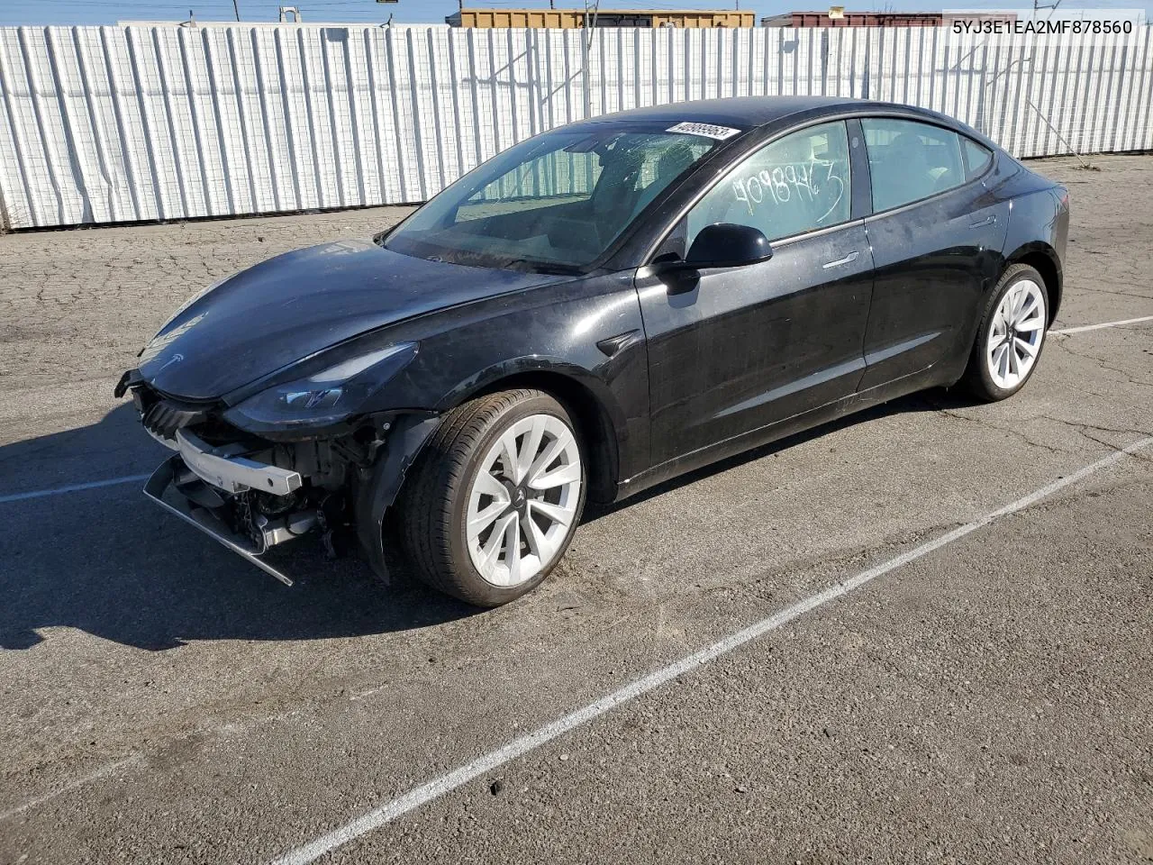 2021 Tesla Model 3 VIN: 5YJ3E1EA2MF878560 Lot: 40989963