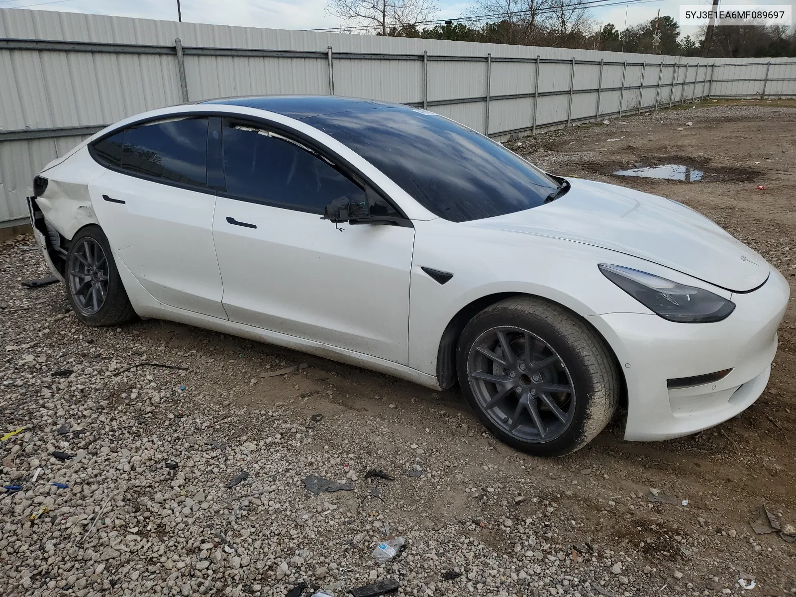 2021 Tesla Model 3 VIN: 5YJ3E1EA6MF089697 Lot: 41667154