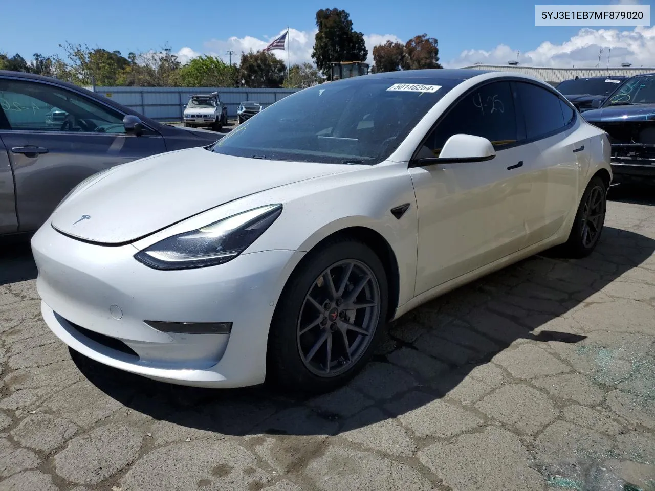 5YJ3E1EB7MF879020 2021 Tesla Model 3