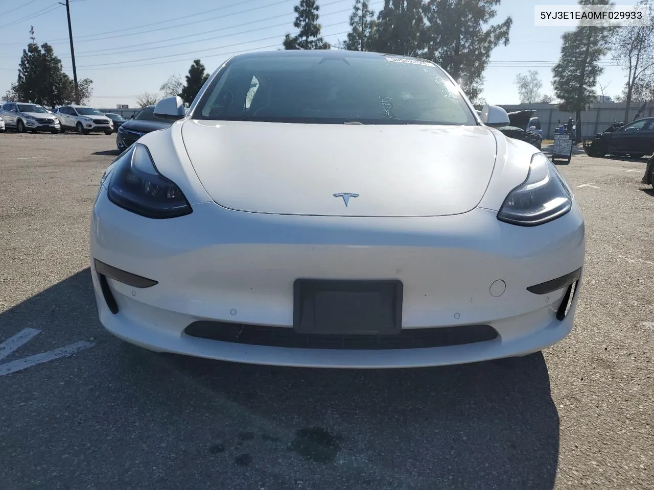 2021 Tesla Model 3 VIN: 5YJ3E1EA0MF029933 Lot: 50552894