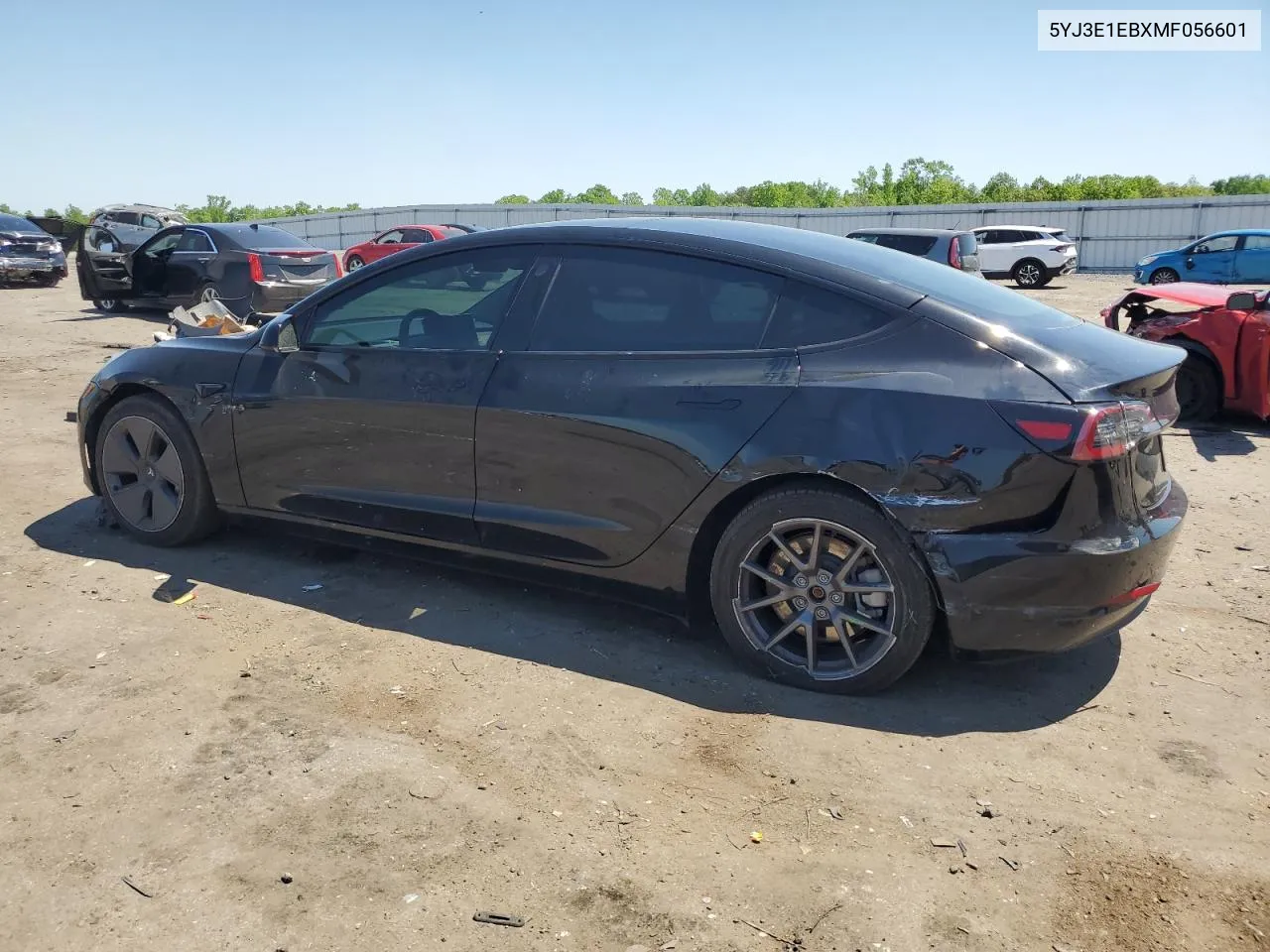 2021 Tesla Model 3 VIN: 5YJ3E1EBXMF056601 Lot: 52209934