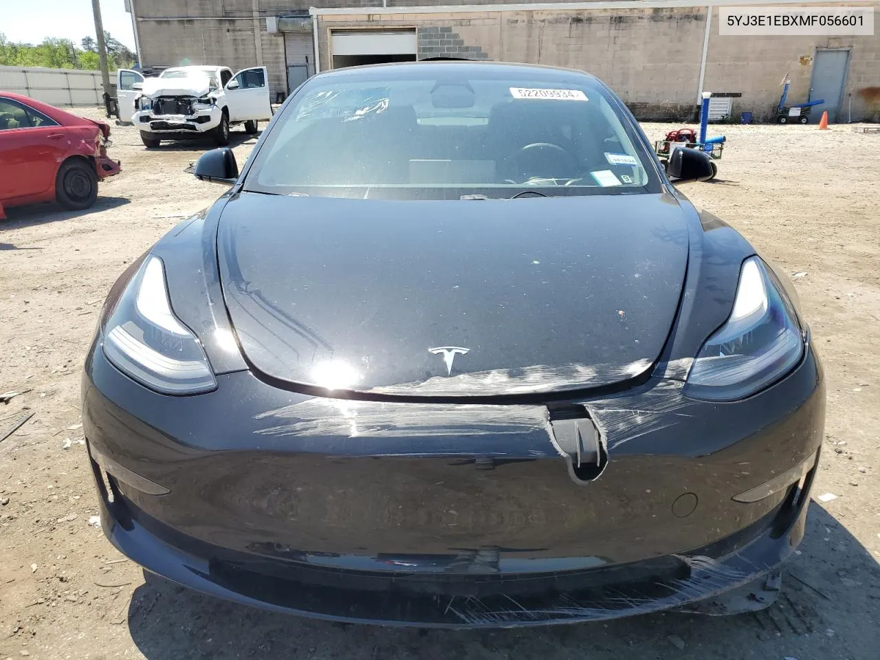 2021 Tesla Model 3 VIN: 5YJ3E1EBXMF056601 Lot: 52209934