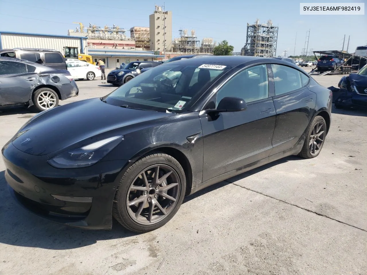 2021 Tesla Model 3 VIN: 5YJ3E1EA6MF982419 Lot: 54977144