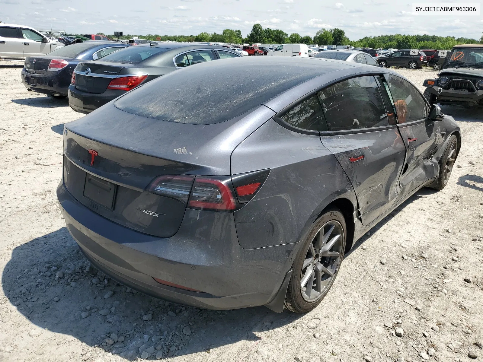 5YJ3E1EA8MF963306 2021 Tesla Model 3