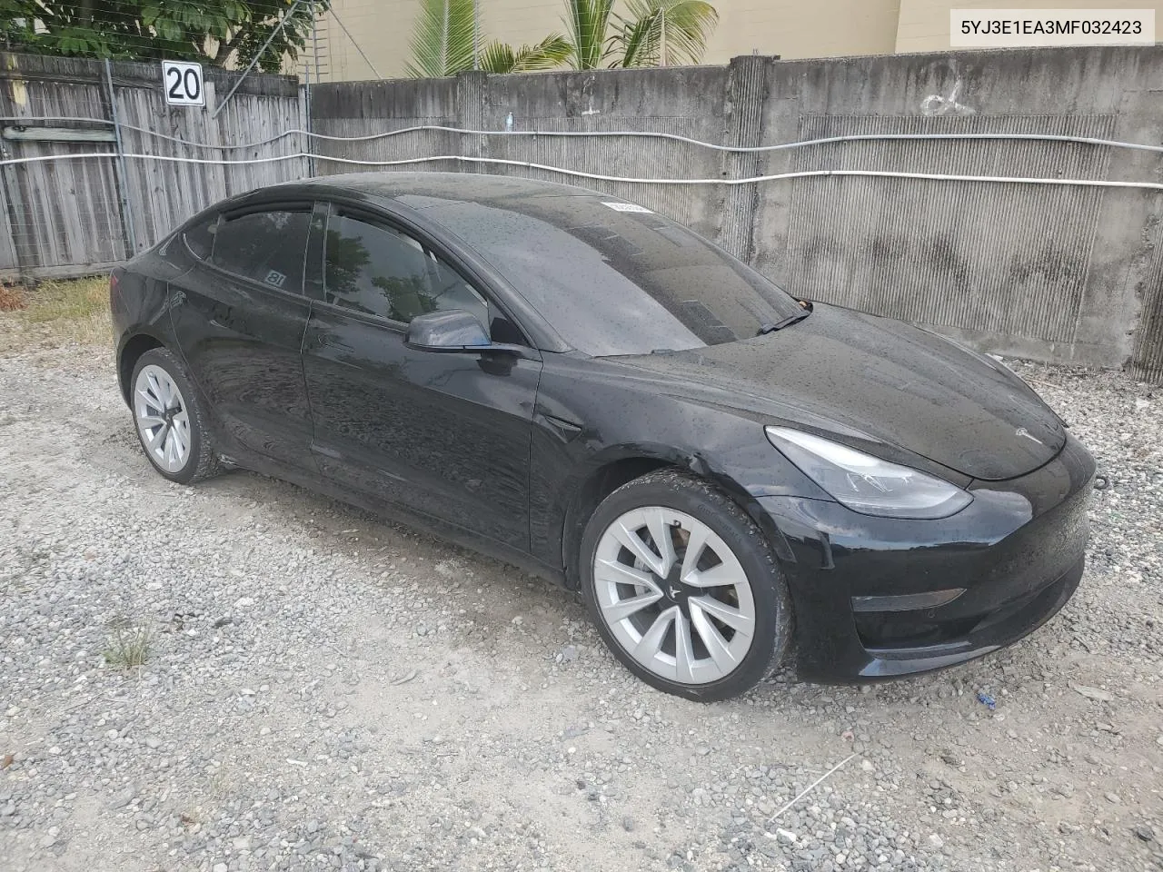 2021 Tesla Model 3 VIN: 5YJ3E1EA3MF032423 Lot: 56230694