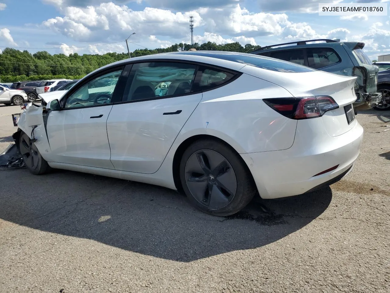 2021 Tesla Model 3 VIN: 5YJ3E1EA6MF018760 Lot: 56296994