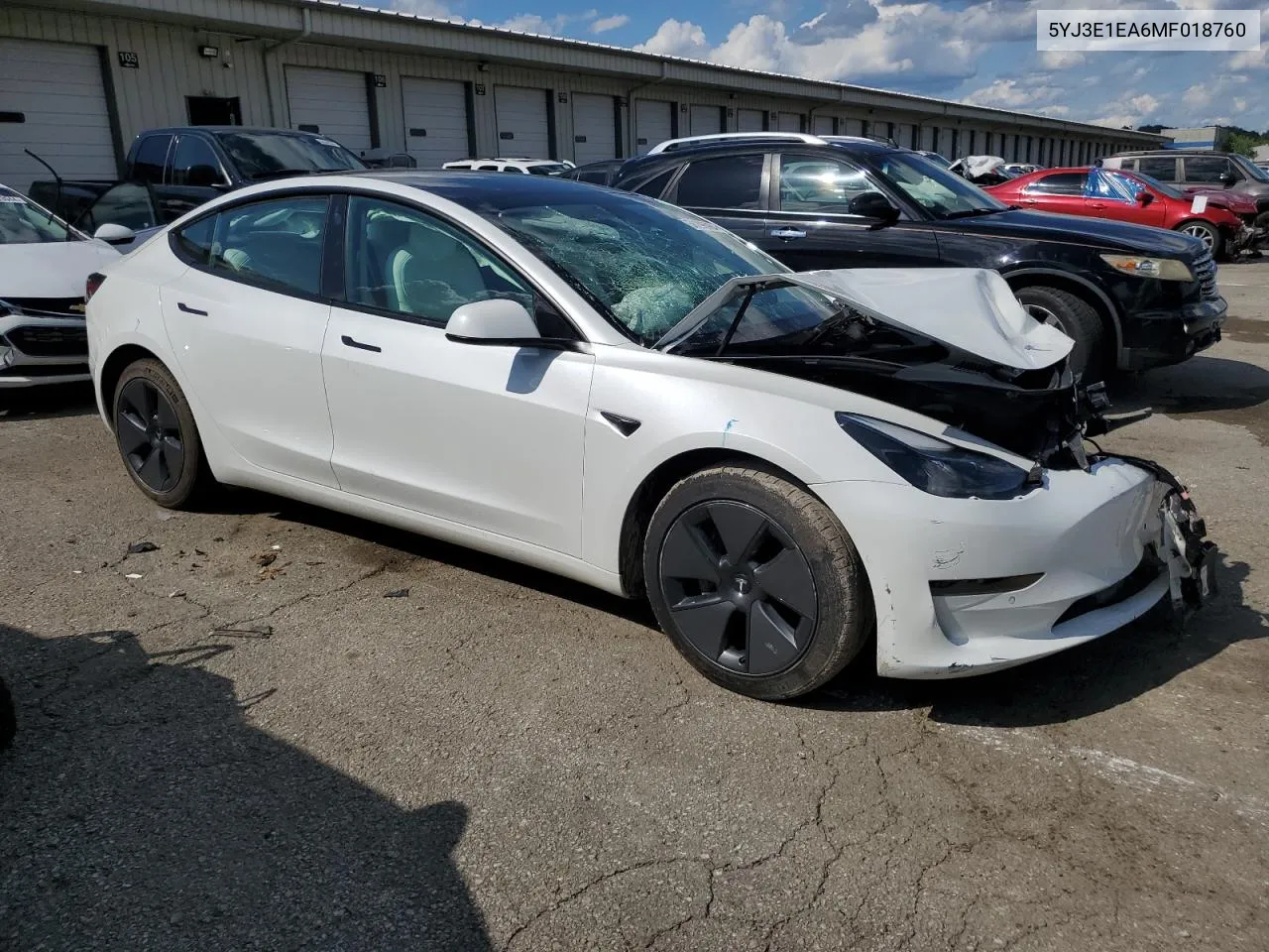 2021 Tesla Model 3 VIN: 5YJ3E1EA6MF018760 Lot: 56296994