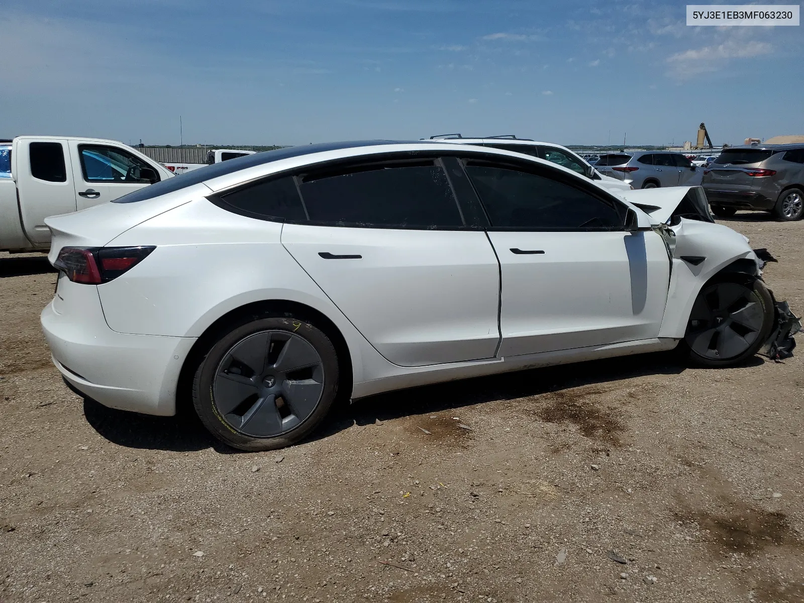 2021 Tesla Model 3 VIN: 5YJ3E1EB3MF063230 Lot: 56592154