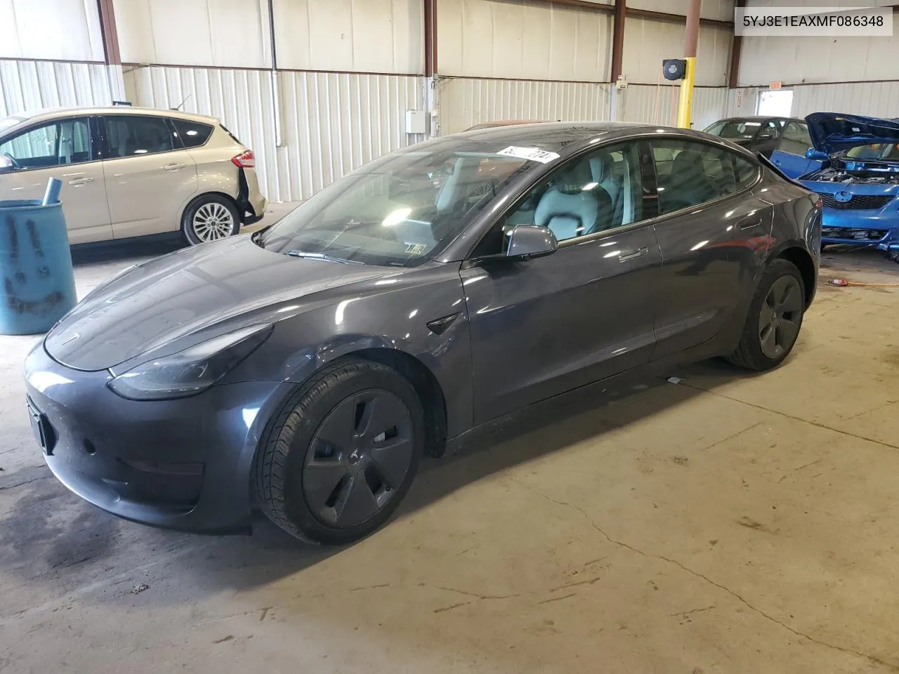 2021 Tesla Model 3 VIN: 5YJ3E1EAXMF086348 Lot: 56944274