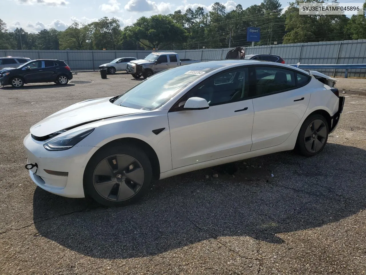 2021 Tesla Model 3 VIN: 5YJ3E1EA1MF045896 Lot: 56953264