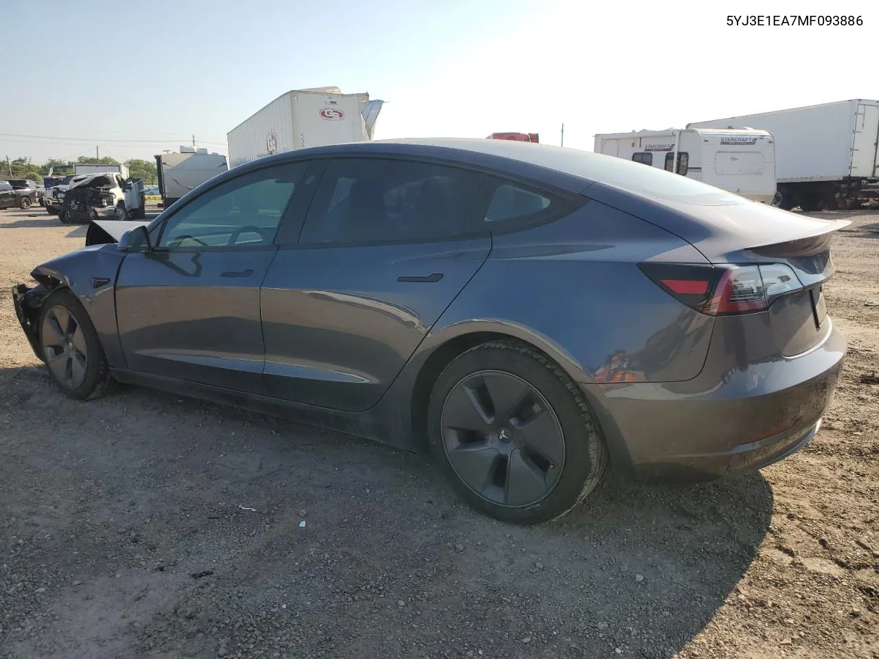 2021 Tesla Model 3 VIN: 5YJ3E1EA7MF093886 Lot: 59292374