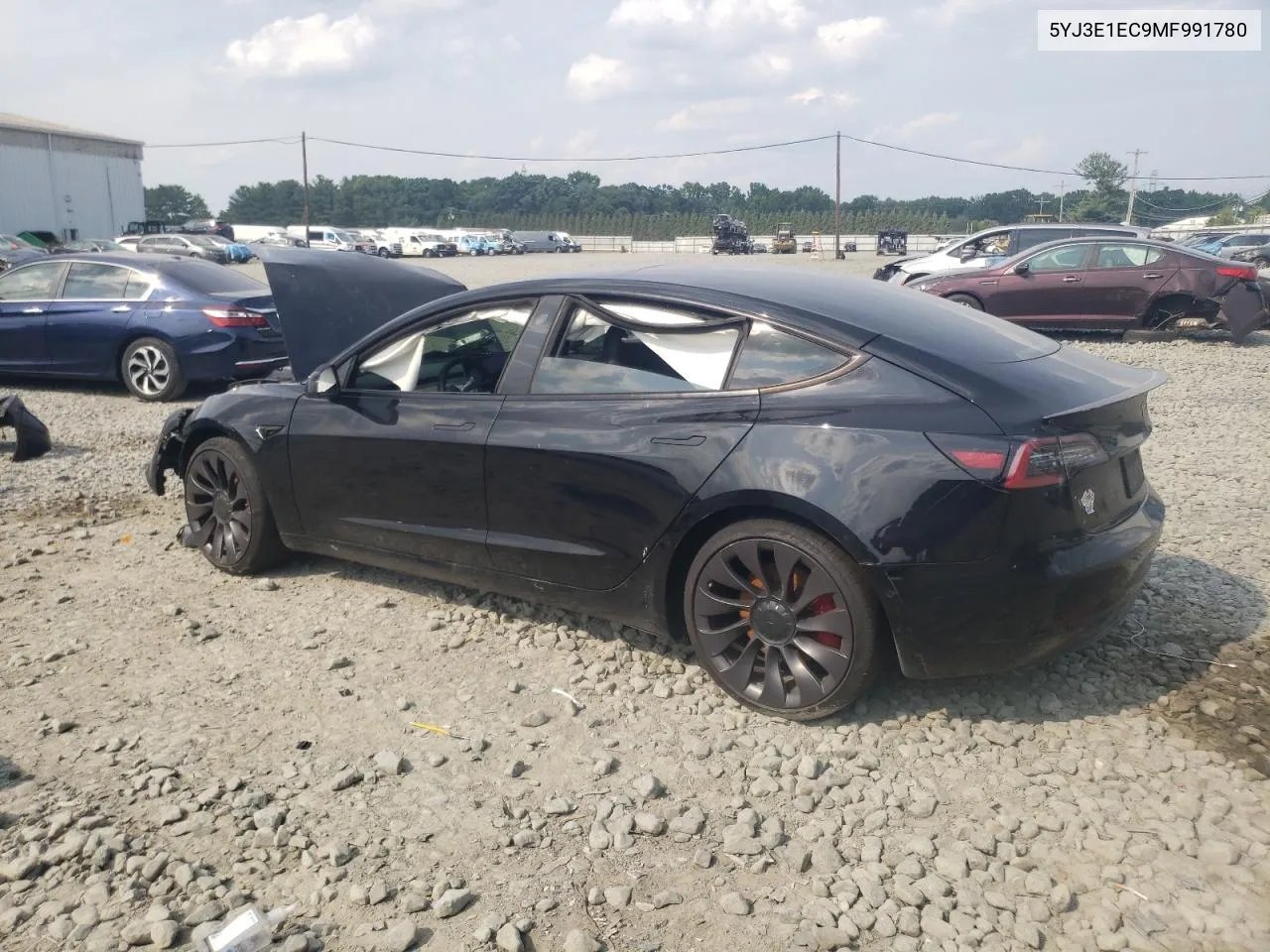 2021 Tesla Model 3 VIN: 5YJ3E1EC9MF991780 Lot: 59478894