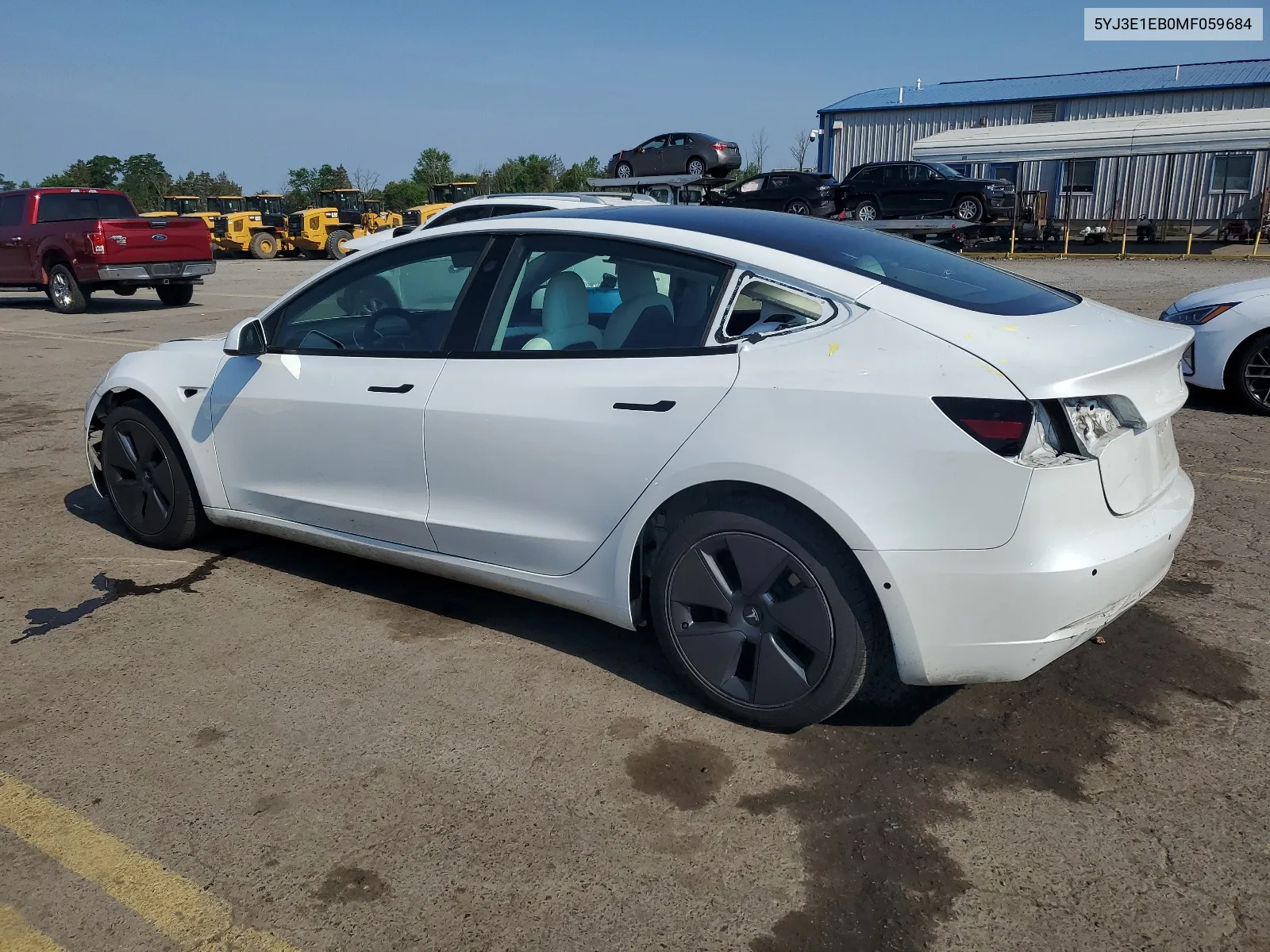 2021 Tesla Model 3 VIN: 5YJ3E1EB0MF059684 Lot: 59561974