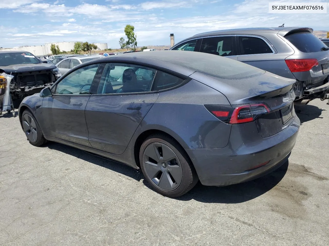 2021 Tesla Model 3 VIN: 5YJ3E1EAXMF076516 Lot: 59590724