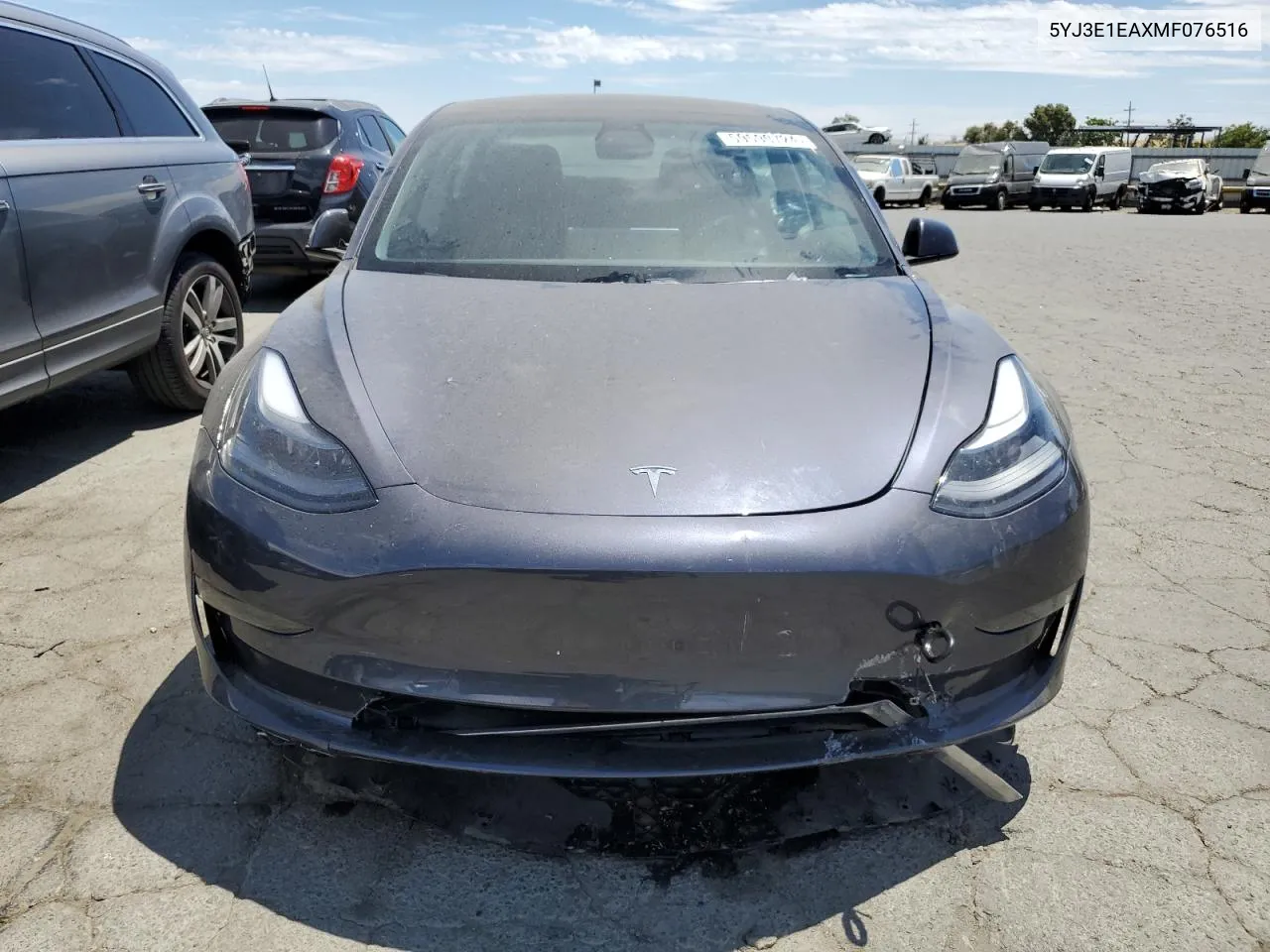 2021 Tesla Model 3 VIN: 5YJ3E1EAXMF076516 Lot: 59590724