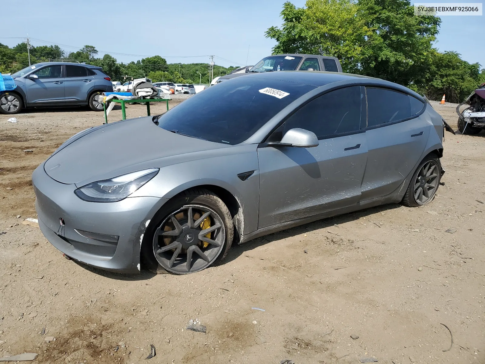 2021 Tesla Model 3 VIN: 5YJ3E1EBXMF925066 Lot: 60050914