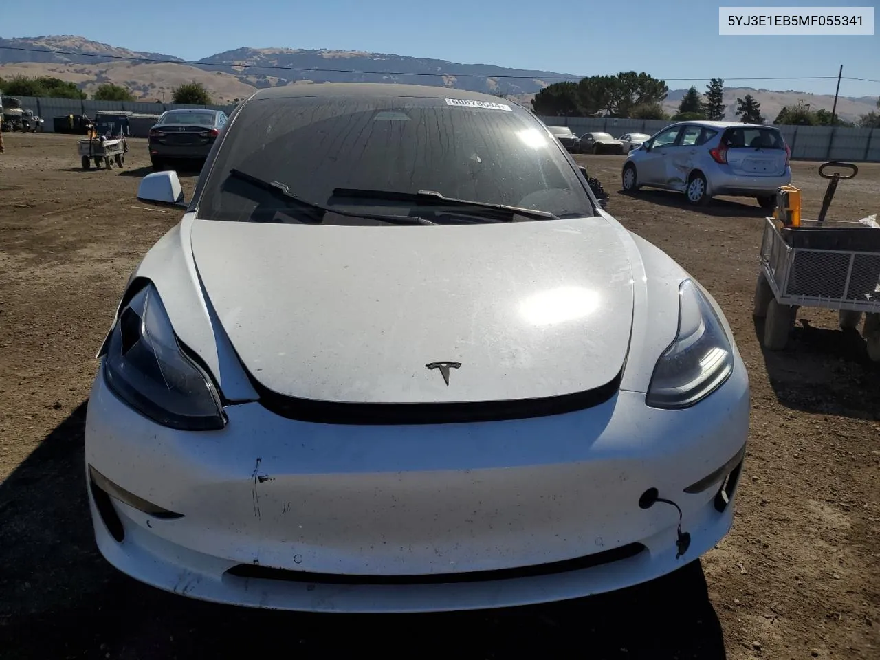 2021 Tesla Model 3 VIN: 5YJ3E1EB5MF055341 Lot: 60878644