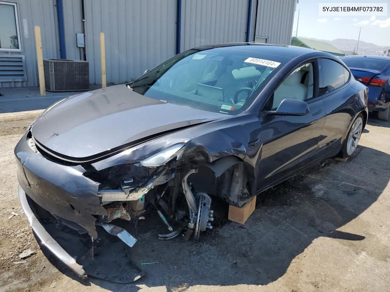 5YJ3E1EB4MF073782 2021 Tesla Model 3