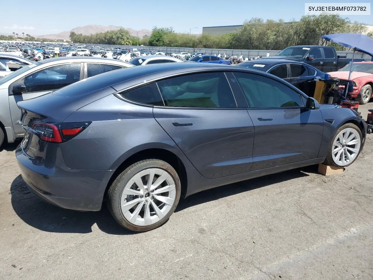 2021 Tesla Model 3 VIN: 5YJ3E1EB4MF073782 Lot: 60914104