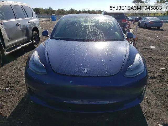 5YJ3E1EA3MF045883 2021 Tesla Model 3