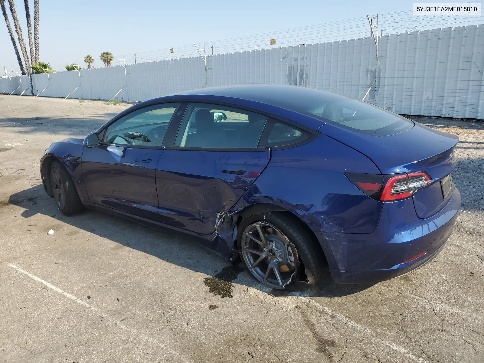 2021 Tesla Model 3 VIN: 5YJ3E1EA2MF015810 Lot: 62544724