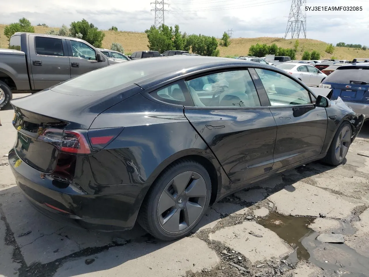 2021 Tesla Model 3 VIN: 5YJ3E1EA9MF032085 Lot: 62682494