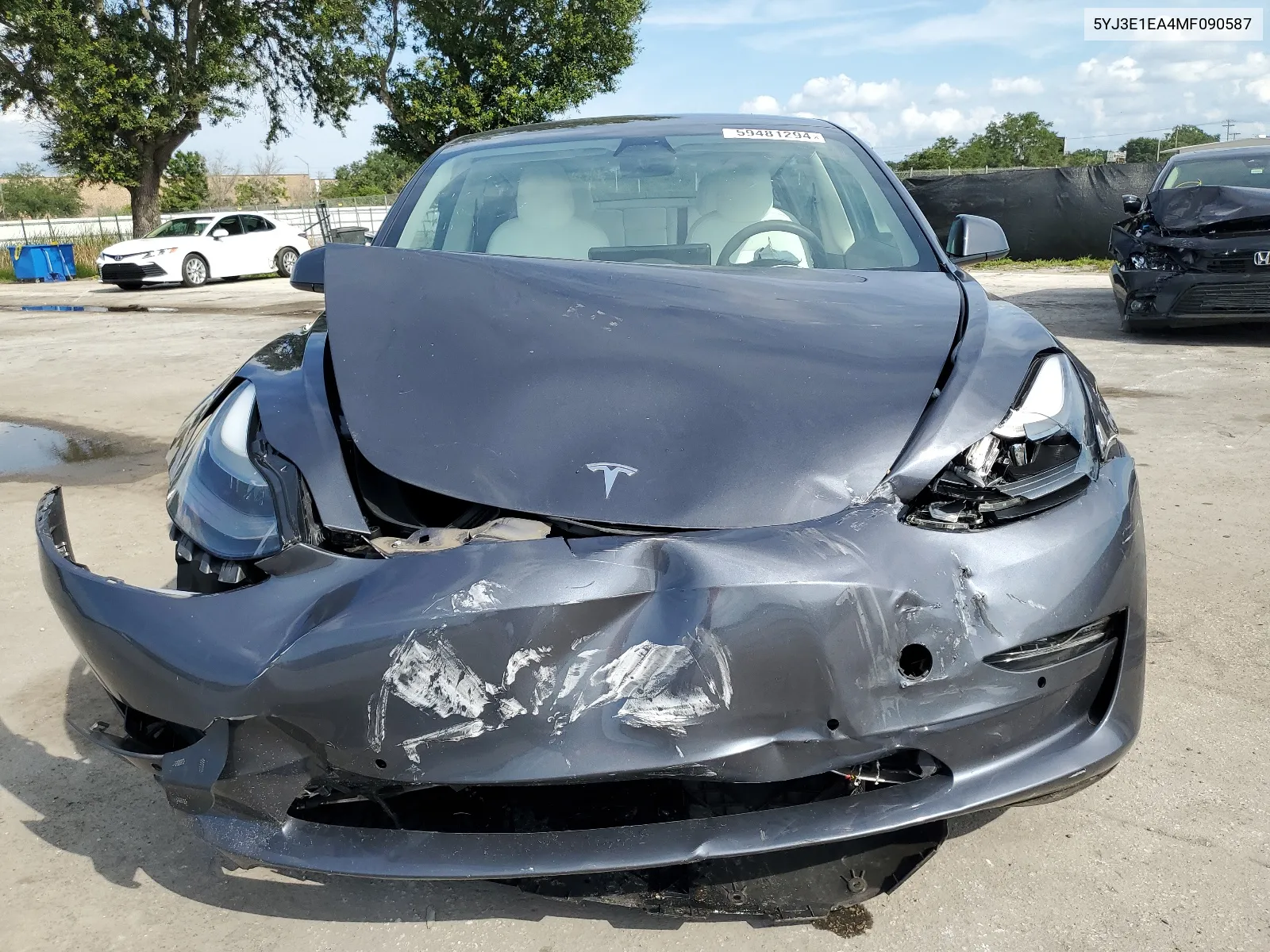 5YJ3E1EA4MF090587 2021 Tesla Model 3