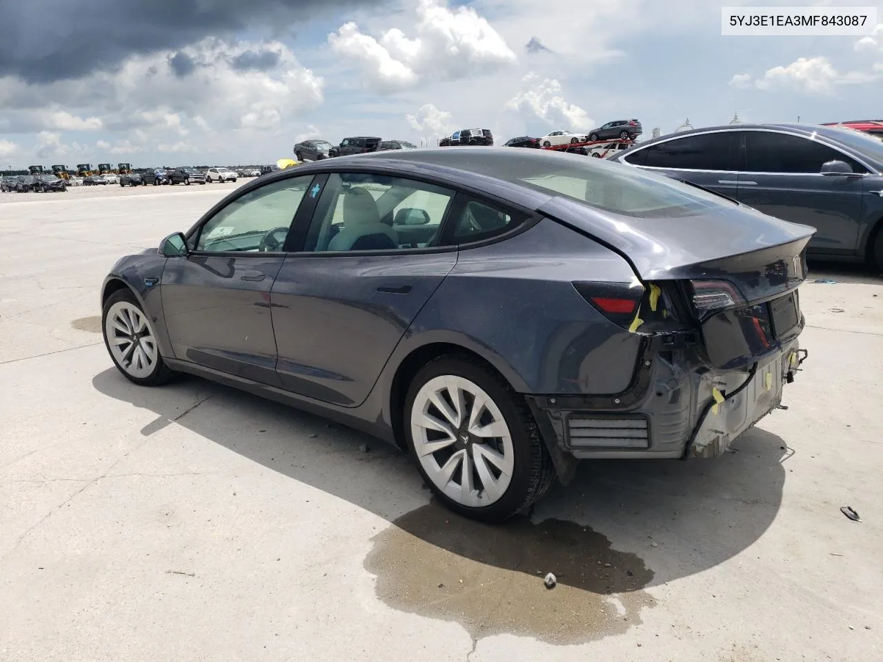 2021 Tesla Model 3 VIN: 5YJ3E1EA3MF843087 Lot: 63339994