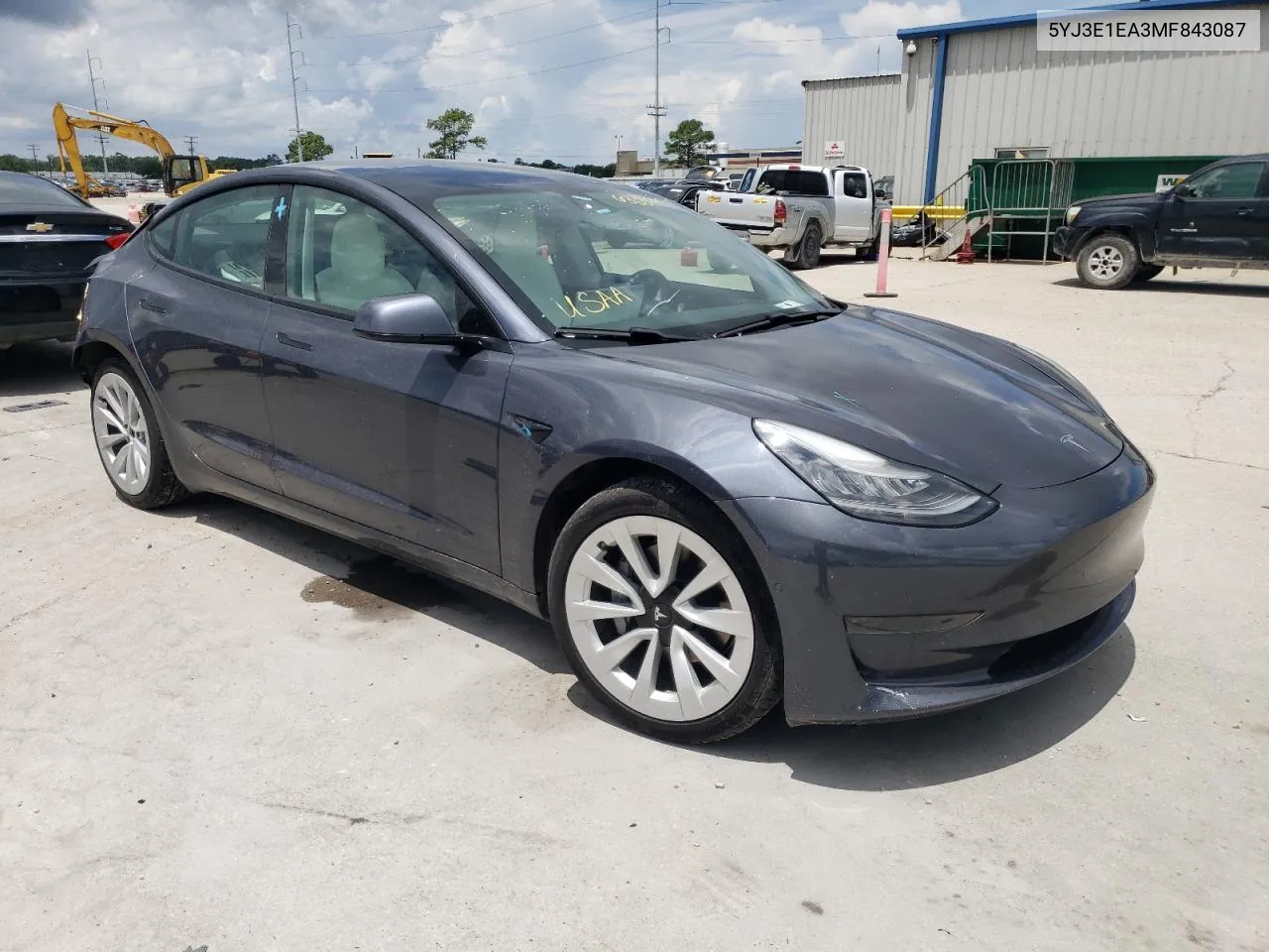 2021 Tesla Model 3 VIN: 5YJ3E1EA3MF843087 Lot: 63339994