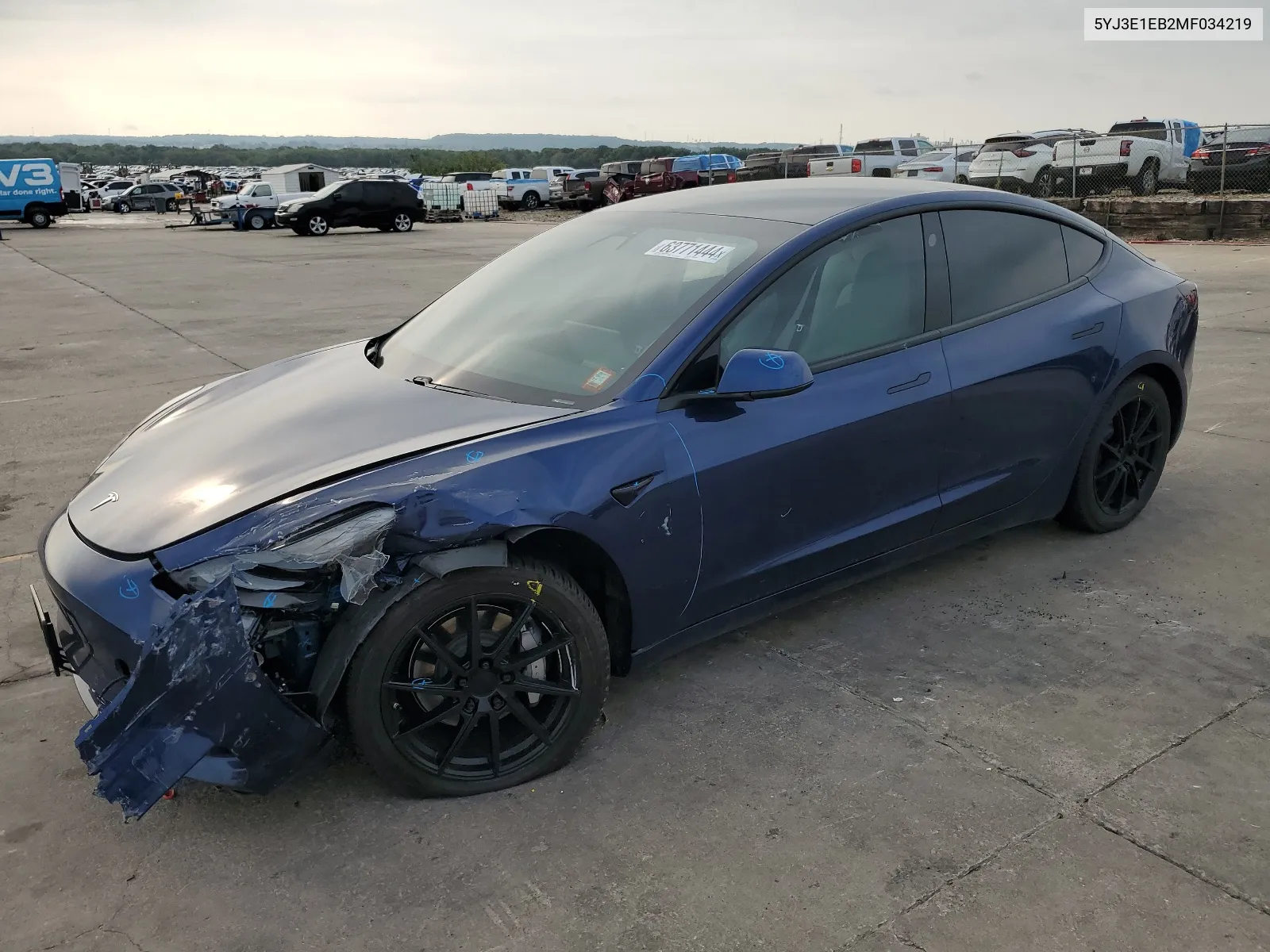 5YJ3E1EB2MF034219 2021 Tesla Model 3