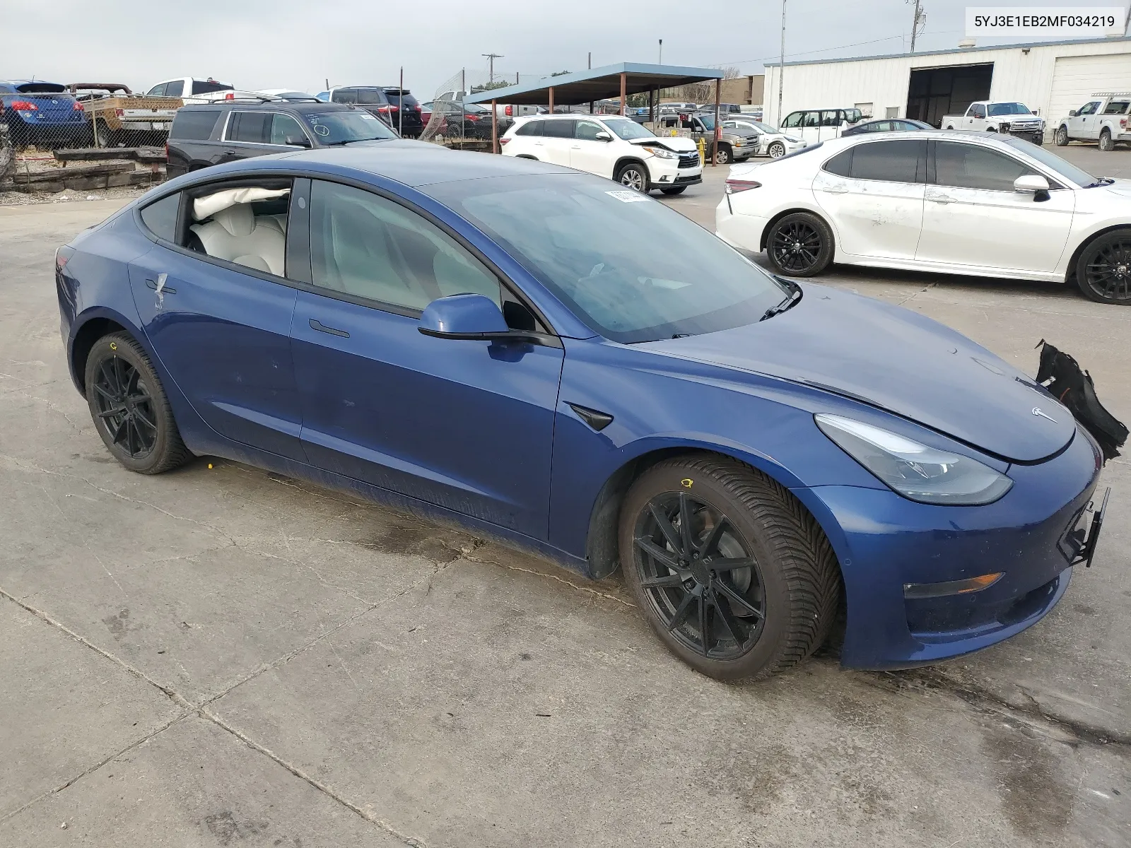 2021 Tesla Model 3 VIN: 5YJ3E1EB2MF034219 Lot: 63771444