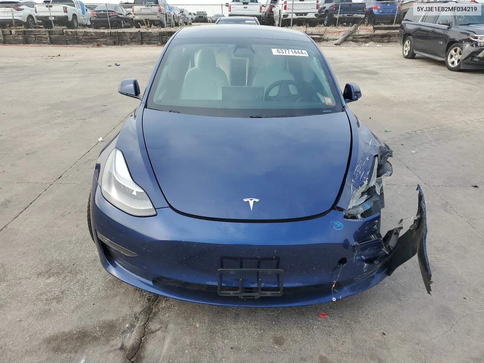 5YJ3E1EB2MF034219 2021 Tesla Model 3